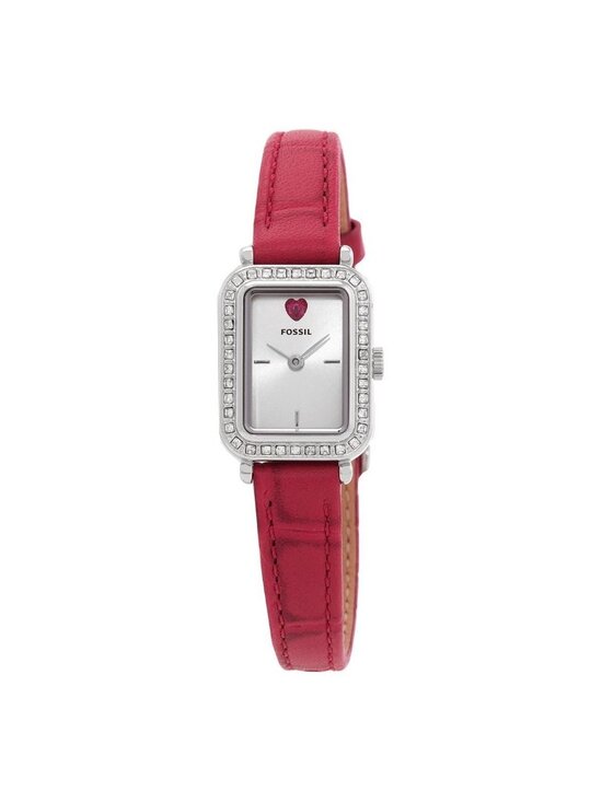 NWT Fossil Raquel Quartz Silver Dial Ladies Mini Two-Hand Watch